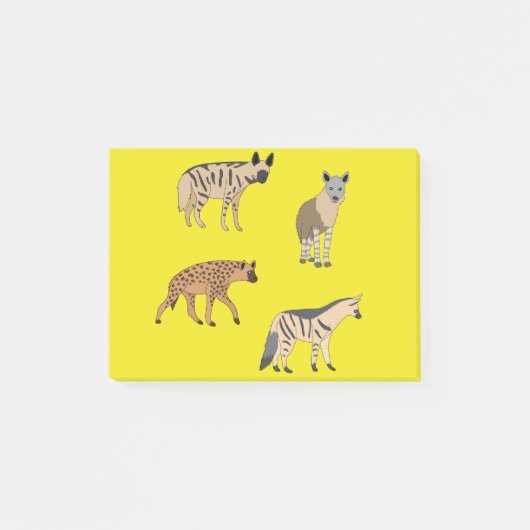Hyänen Post-it Klebezettel (Vorderseite)