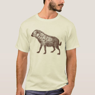 Hyänen-T-Shirt basierend auf antiker Gravur T-Shirt