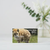 Hyänen-Visitenkarte Visitenkarte (Stehend Vorderseite)