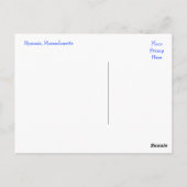 Hyannis Harbour Cape Cod Mass Boats Post Card Postkarte (Rückseite)