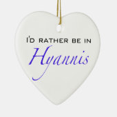 Hyannis MA - Skript Keramikornament (Rechts)