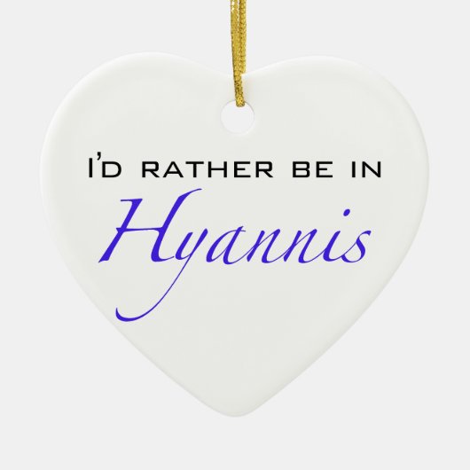 Hyannis MA - Skript Keramikornament (Vorne)