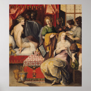 Hyante und Climene an der Toilette Poster