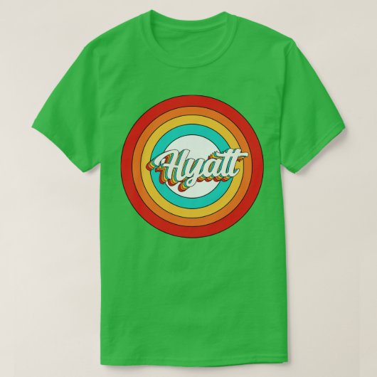 Hyatt Name Shirt Vintag Hyatt Circle (Design vorne)