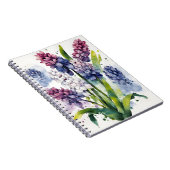 Hyazinthe - Aquarellblumen Notizblock (Rechte Seite)