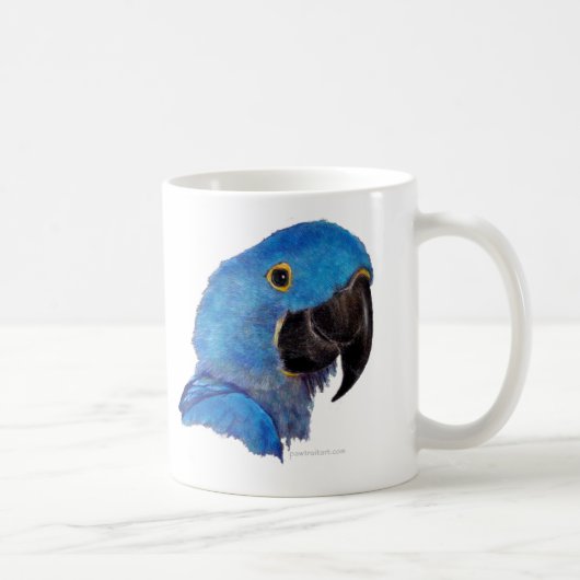 HyazintheMacaw (dunkler Entwurf) Kaffeetasse (Rechts)