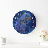 HyazintheMacaw Große Wanduhr (Zuhause)