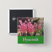 Hyazinthen-Gruppe Button (Vorne & Hinten)