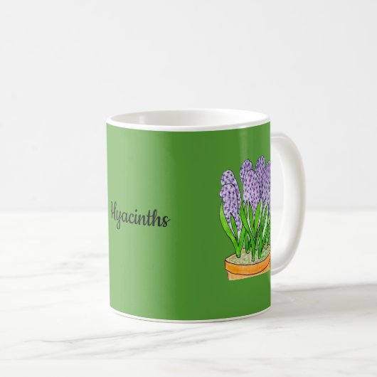 Hyazinthen kaffeetasse (VorderseiteRechts)