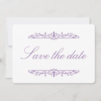 Hyazinthen-Regency-Stil Elegant Save-the-Date