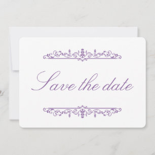 Hyazinthen-Regency-Stil Elegant Save-the-Date  Save The Date