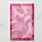 Hyazinthen-rosa Briefpapier (Vorne/Hinten)