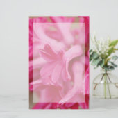 Hyazinthen-rosa Briefpapier (Stehend Vorderseite)