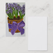 Hyazinthen-Visitenkarte Visitenkarte (Vorne/Hinten)