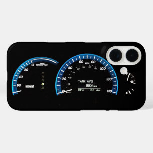 Hybrid-Fahrzeug-Instrumentencluster iPhone 16 Hülle