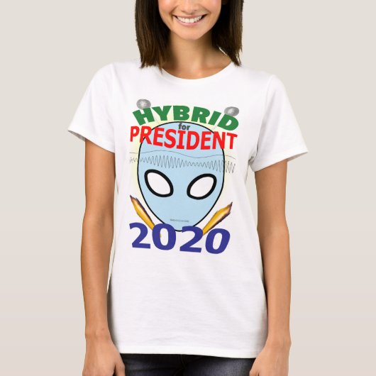 Hybrid für Präsident 2020 - DNA-Mund T-Shirt (Vorderseite)