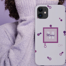 Hybrid Paisley lose gescattered - Lila Ombre Case-Mate iPhone Hülle