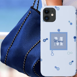 Hybrid Paisley lose in Blue Ombre Case-Mate iPhone Hülle