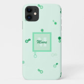 Hybrid Paisley lose in Green Ombre Case-Mate iPhone Hülle (Rückseite)