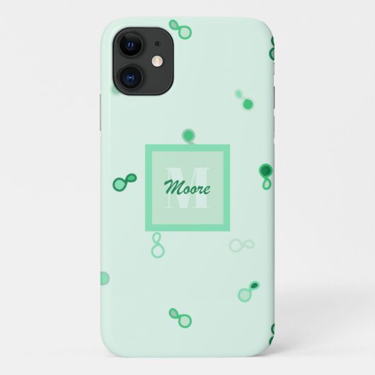 Hybrid Paisley lose in Green Ombre Case-Mate iPhone Hülle (Rückseite)