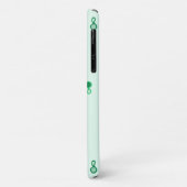 Hybrid Paisley lose in Green Ombre Case-Mate iPhone Hülle (Hinten/Links)