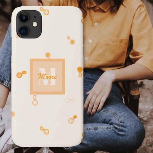 Hybrid Paisley lose Scattered - Orange Ombre Case-Mate iPhone Hülle