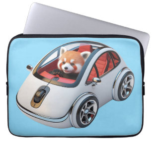 Hybrid-PC-Maus - mit einem roten Panda-Treiber Laptopschutzhülle
