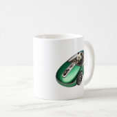 Hybrid-PC-Mauswagen mit Panda-Treiber Kaffeetasse (VorderseiteRechts)