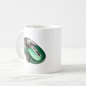 Hybrid-PC-Mauswagen mit Panda-Treiber Kaffeetasse (Vorderseite Links)