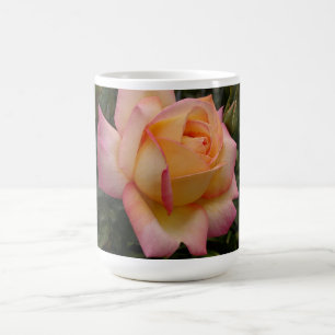 Hybrid-Peach-Rose-Blume Kaffeetasse