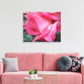 Hybrid Tea Rose Barbara Bush auf Leinwand (Insitu (Wohnzimmer))