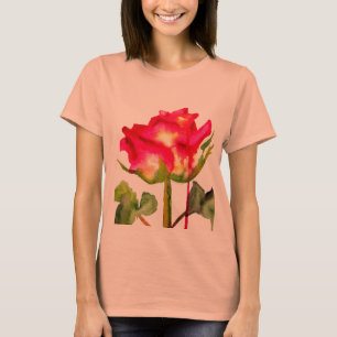 Hybrid Tee Rose Aquarell Moderne Blume Kunst