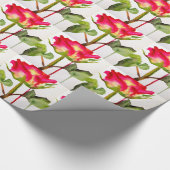 Hybrid Tee Rose Aquarell Moderne Blume Kunst Geschenkpapier (Ecke)