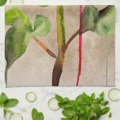 Hybrid Tee Rose Aquarell Moderne Blume Kunst Handtuch (Gefaltet)