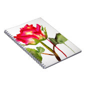 Hybrid Tee Rose Aquarell Moderne Blume Kunst Notizblock (Rechte Seite)