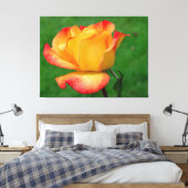 Hybrid Tee Rose Rio Samba auf Leinwand (Insitu (Schlafzimmer))