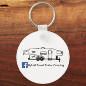 Hybrid Trailer Camping Schlüsselanhänger (Vorderseite)