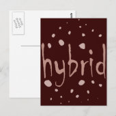 Hybride Alien der gemischten Rasse neue Arten Postkarte (Vorne/Hinten)