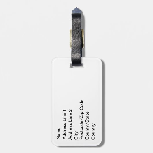 Hybride Bestie Gepäckanhänger (Rückseite vertikal)