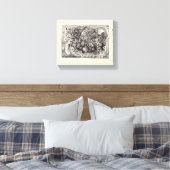 Hybride Bestie Leinwanddruck (Insitu (Schlafzimmer))