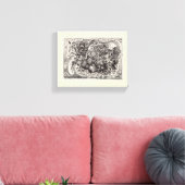 Hybride Bestie Leinwanddruck (Insitu (Wohnzimmer))