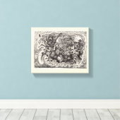 Hybride Bestie Leinwanddruck (Insitu (Holzboden))