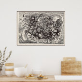 Hybride Bestie Poster (Küche)