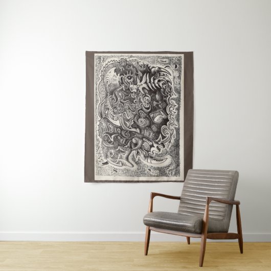 Hybride Bestie (Vollbild) Wandteppich (Beispiel)