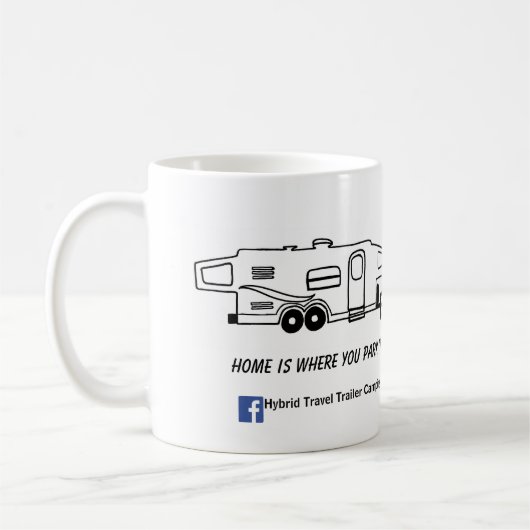 Hybride Camper-Tasse - Zuhause ist, wo Sie es Kaffeetasse (Links)