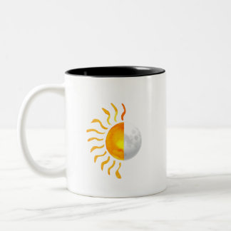 Hybride Sonne und Mond Zweifarbige Tasse