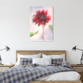 Hybride Sonnenblume bläst im Wind Leinwanddruck (Insitu (Schlafzimmer))