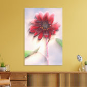 Hybride Sonnenblume bläst im Wind Leinwanddruck (Insitu (Wohnzimmer))