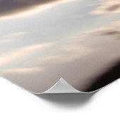 Hybride Sonnenblume bläst in der Dämmerung Poster (Ecke)