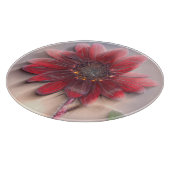 Hybride Sonnenblume, die im Wind weht Schneidebrett (Ecke)